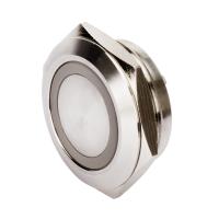 China 25mm Stainless Micro Push Button Switch Illuminated Momentary With Ring Led on sale