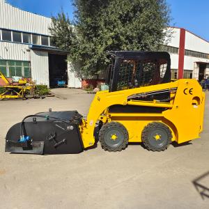 China 35hp Mini Skid Steer Loader  Exw Works Skid Steer Loader Brand New Small Crawler Front End Loader with Cabin wholesale