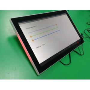 10 Inch Glass Wall Installation Android PoE Tablet Customized Adjustable Red Green Blue LED Light Indicator Side Bars