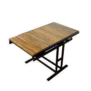 China MDF Top Wooden Folding Dining Tables OEM Foldable 30.5 Height supplier