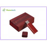 China Rectagnel Style USB Flash Drive Recorder Coulor Print With Walnut Wood Box on sale