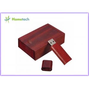 Rectagnel Style USB Flash Drive Recorder Coulor Print With Walnut Wood Box