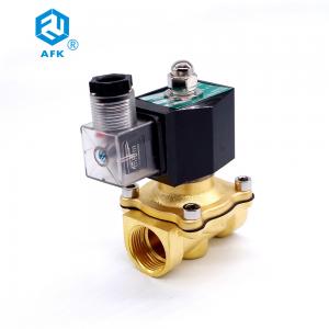 China Natural Gas 3/4 Electric Solenoid Valve , NC Viton Lpg Gas Shut Off Valve supplier