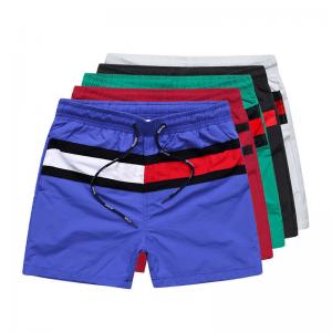 Oem Factory Manufacturer Custom Logo Striped Men Exercise Shorts Quick Dry Youth Fitness Shorts