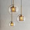 Modern Clear glass globe pendant light For Bar Kitchen Lighting (WH-GP-04)