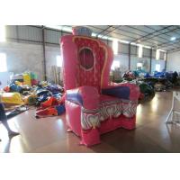 China Pink Inflatable Airtight princess the chair on sale sealed inflatable decoration on sale