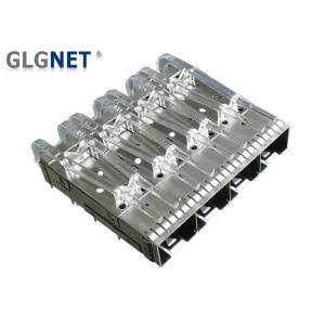China Female Gender SFP Cage Connector 1x4 10G Ethernet Application Without Heat Sink supplier