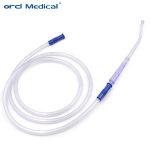China Conjunto de sucção de Yankauer estéril descartável sem látex 1.8M-3.6M Tamanhos com certificado CE Ideal para sucção de vias aéreas de emergência supplier
