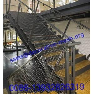 balaustrada da escada, balaustrada da ponte, malha de aço inoxidável da corda da balaustrada, balustrad do balcão