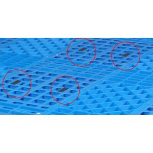 China Static Load 2T Dynamic Load 1T Injection Industrial Plastic Pallet Stackable 1200*1000mm For Euro Logistics Warehouse wholesale