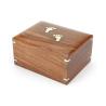 China Natural Solid Wooden Boxes For Cremation Ashes With Beautiful Wood Grain wholesale