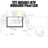 El panel de exhibición resistente de TFT LCD de 5 pulgadas IC 7262 800x480 puntea 40PIN TFT-H050A1SVIST4R40