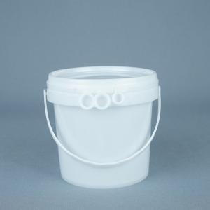 China Food Grade Ice Cream Bucket 1 Liter With Handle And Lid supplier