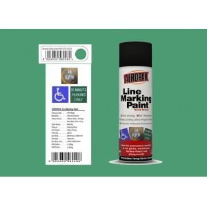 China AEROPAK Line Marking Spray Paint 500ml grass green color with ROHS for street supplier