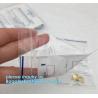 Medical powder plastic child proof zip lock bags / sachet herbal pills pack