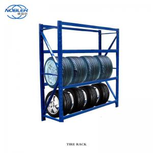 China Heavy Duty Stacking Detachable Metal Tire Storage Rack Display Used Tire Racks supplier