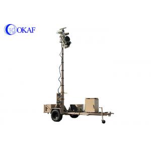 China Okaf Vehicle Mounted Mast Mobile Surveillance Trailers Electromagnetic Brake System supplier
