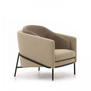 Leisure Single Sofa Arm Chair Enveloping Shape Fabric Living Room Seater 800x860x750mm