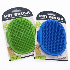 Pet TPR Bath Brush Dog Wet And Dry Bath Massage Brush Cat Cleaning Shampoo Glove