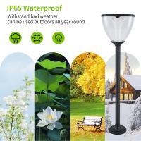 China IP66 Pathway Solar Garden Light RGB Atmosphere Lamp Mono Crystalline Silicon Panel on sale