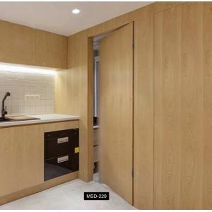 Frameless Custom Hidden Door Minimalist Solid Wood Interior Hidden Door Design