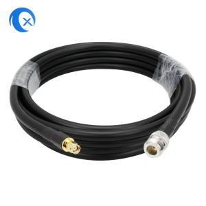 China LMR 400 Low loss RF coaxial cable assemblies  N-type female to RPSMA male connector supplier