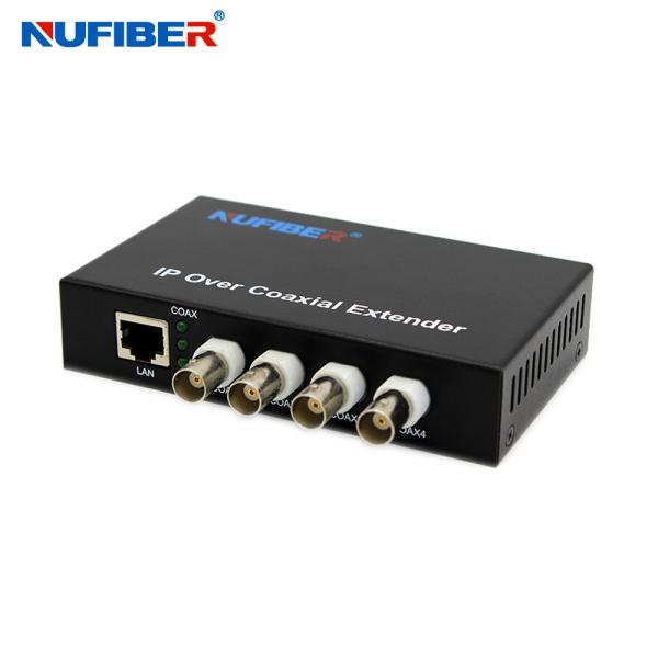 10 / 100M 4 BNC Over UTP EOC Converter Ethernet over Coax Extender 4 Coax To RJ45