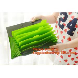 China office storage pp expanding cascading file folder with 7 multicolor pockets, office supplies pp A4 plastisc expanding ha supplier