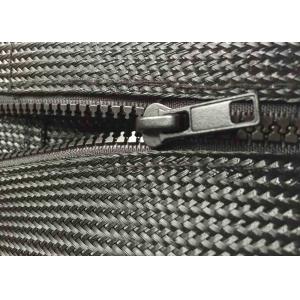 China Expandable PET Zipper Cable Sleeve , Flexible Zipper Sleeve Cable Wrap supplier