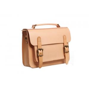 China Vintage Bags Vegetable Tanned Leather Briefcase Big Leather Cambridge Bag supplier