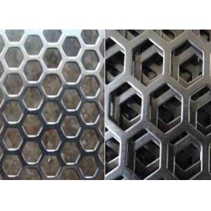 China 8mm To 50mm Hole Hexagonal Perforated Metal 0.5mm to 3.0mm supplier