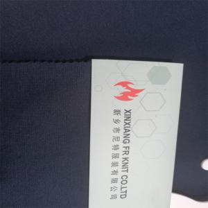 Spandex FR Cotton Rib Knit Fabric For Fire Retardant T Shirt Cuff Use 32s Yarn