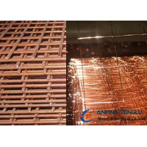 China Copper Coated Welded Wire Mesh, Brass or Copper Plating Surface supplier