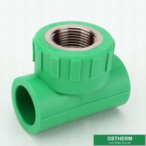 China Green Female Threaded Tee Din 8077 Ppr Pipe Fittings supplier