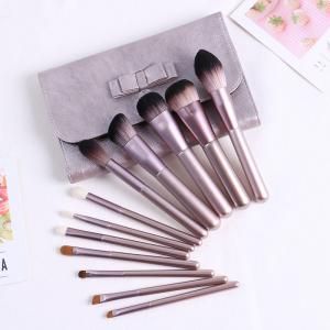 China Premium Synthetic Mini Makeup Brush Set Light Weight With Roll Bag Packing supplier