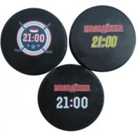 China Non Toxic 76x25MM Ice Hockey Puck Silicone Rubber Toys on sale
