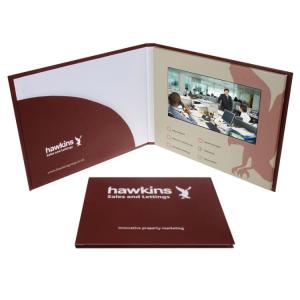 5 Inches Screen LCD Video Greeting Card High Resolution LCD Brochure Card