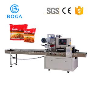 Noodle Horizontal Flow Wrap Packing Machine Semi Automatic Quick Served