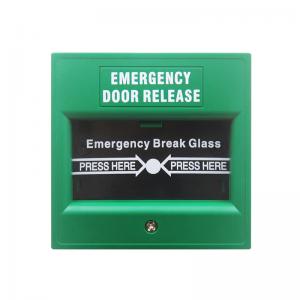 Plastic Notifier Manual Call Point Explosion Proof , Emergency Break Glass Door Release