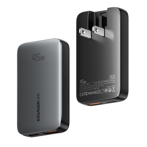 ESSAGER ES-CD48シリーズ 2ポート 45WタイプC 急速USB高速充電器