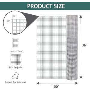 China Calidad garantizada Fabrica única de malla de alambre de Anping 1/4 pulgadas de malla de alambre soldada galvanizada wholesale