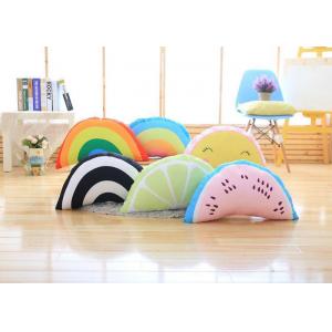 China Colorful Cute Plush Pillows / Rainbow Shaped Pillow With 100% PP Cotton Fill In supplier