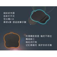 China Microfiber Surface Led Rgb Mouse Pad , Gaming Mouse Mat With Wrist Support on sale