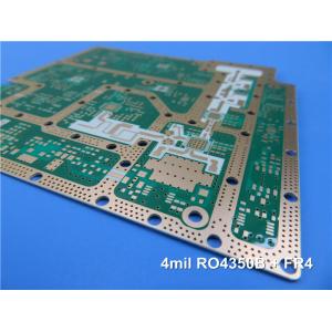 China PWB híbrido Rogers RO4350B y alto PWB mezclado del Tg FR-4 4-Layer 1.0m m en 4mil RO4350B y 0.3m m FR-4 wholesale