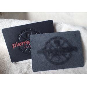 Classic Durable Embossed Leather Patches , Fake / Genuine Leather Label