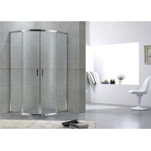 China Sliding 6mm Clear Glass Quadrant Shower Enclosures with Bright Aluminum Alloy Profiles wholesale