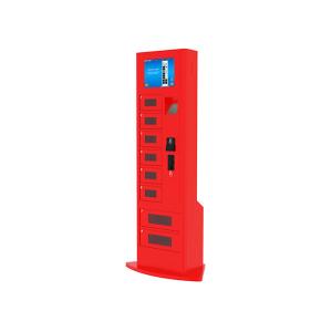China Bar / Restaurant / Airport Mobile Cell Phone Charging Station with Locker Digital Signage supplier