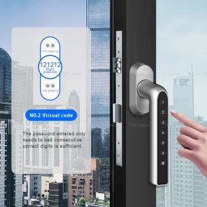 Anti Scratch Silver Door Handle Password Lock Password Smart Window Locks