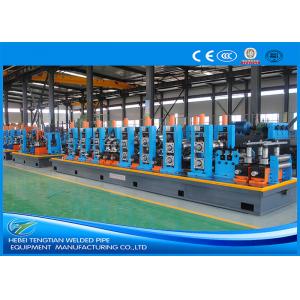 HG114 Blue Steel Pipe Production Line Carbon Steel Large Size 100m / Min Mill Speed