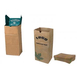 Custom Logo Lawn Paper Bags 30 Gallon Large Capacity